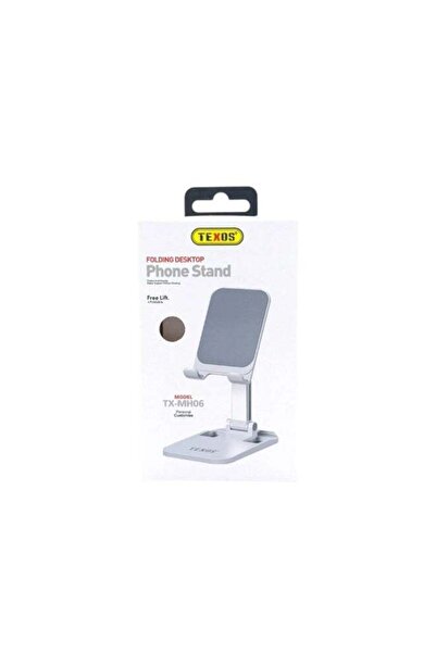 Generic Texos TX-MH06 Free Lift and Foldable Desktop Phone Stand- White