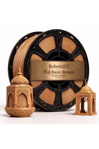 Generic RobotGCC PLA Brown 3D Printer Filament 1.75mm 1KG, Smooth Extrusion, ...