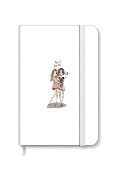 Generic Designer A5 Thick Hardcover Notebook - Friends Forever Multicolour