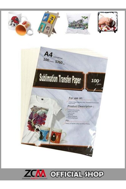 Generic 100-Piece A4 Sublimation Transfer Paper