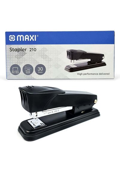 Generic 30-Sheet Capacity Stapler Black Color