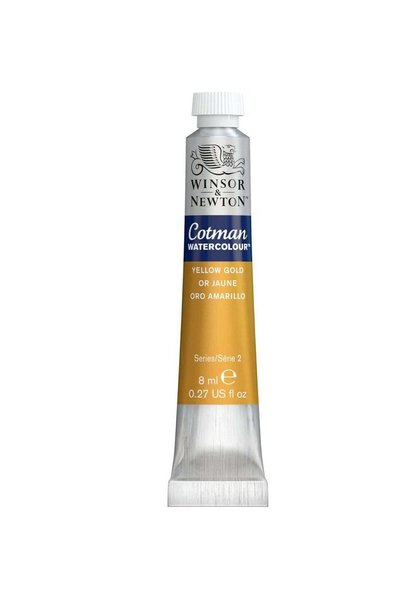 Generic Cotman Watercolour Paint Tube 8ml Content Yellow Gold