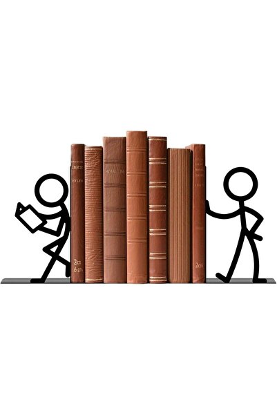 Generic Cute Funny Book Ends for Kids, People Bookends, Metal Unique Office D...