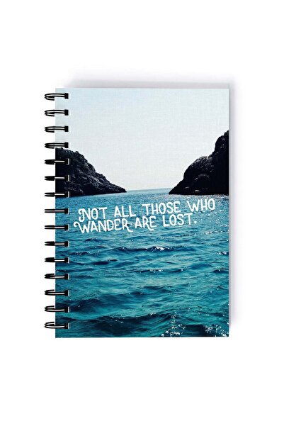 Generic Spiral A5 Notebook Beach Vibes LA California Palm Wander are Lost Blu...