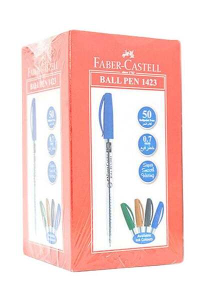 Generic 50-Piece Ball Pen Set Blue 0.7mm Tip Blue