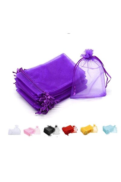 Generic 100 Pieces Organza Bags with Drawstrings | 7 X 9 cm Organza Bags for ...