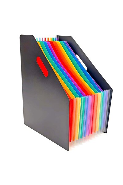 Generic A4 Rainbow Expanding File Organizer, 13-Pocket Desk Document Holder, ...