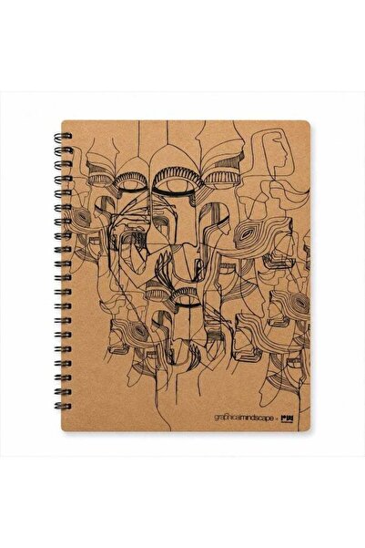 Generic Shatranj Brown Spiral Notebook A4 5 Subject 250 Pages for School & Of...