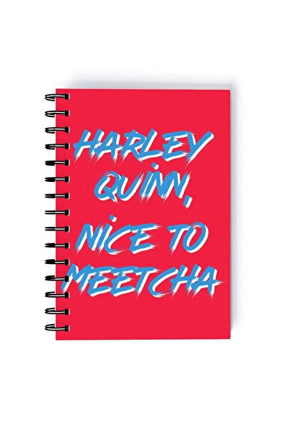 Generic Spiral A5 Notebook Nice to Meetcha Quote Dr Harleen Quinzel Squad Har...