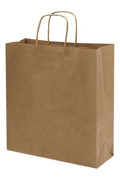 Generic Brown Paper bags with handles 42 x 31 x 12 cm Large Kraft Gift bags f...