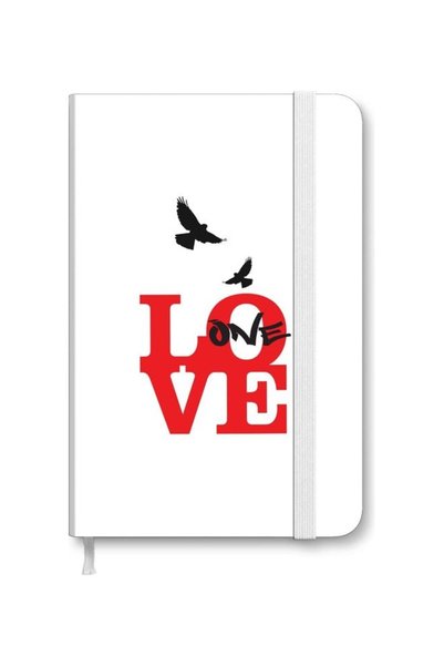 Generic Designer A5 Thick Hardcover Notebook - One Love Multicolour