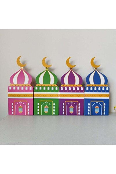 Generic 12pcs Eid Mubarak Decorative Gift Boxes – Colorful Ramadan Party Favo...