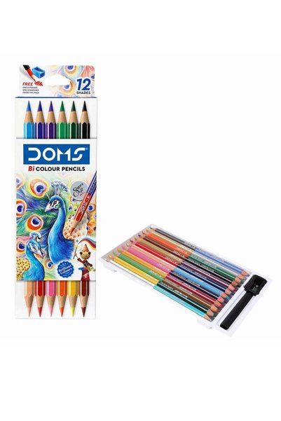 Generic 12-Piece Bi-Colour Pencil 24 Shades