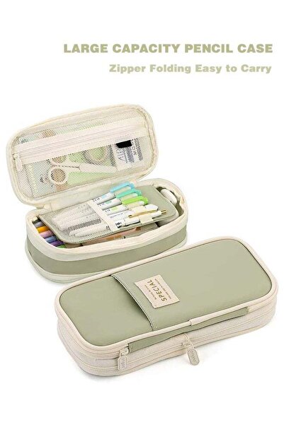 Generic Big Capacity Pencil Case Large Pencil Pouch Stationery Pen Bag for Te...