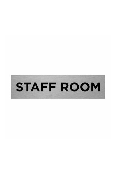 Generic Staff Room Sign Aluminium 200 x 50mm – Durable Printed Surface, Lands...