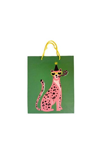 Generic Party Leopard Gift Bag - Green