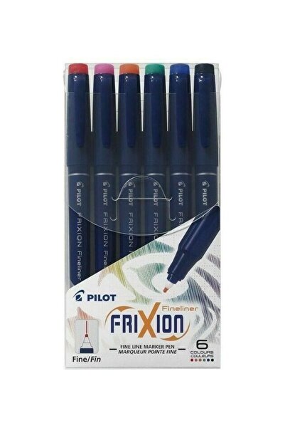 Generic 6-Piece Frixion Fineliner Marker Pen Set Multicolour