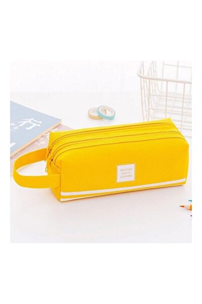 Generic Solid Pencil Case Yellow