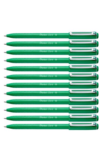 Generic 12-Piece Izee Ballpoint Pen 0.7mm Tip Green Ink