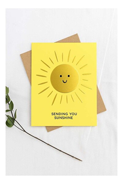 Generic Sending You Sunshine Gold Foil Greeting Card