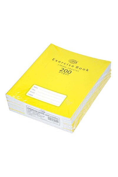 Generic Exercise Books 10 Mm Square With Left Margin, 200 Pages, Pack Of 6 Pi...