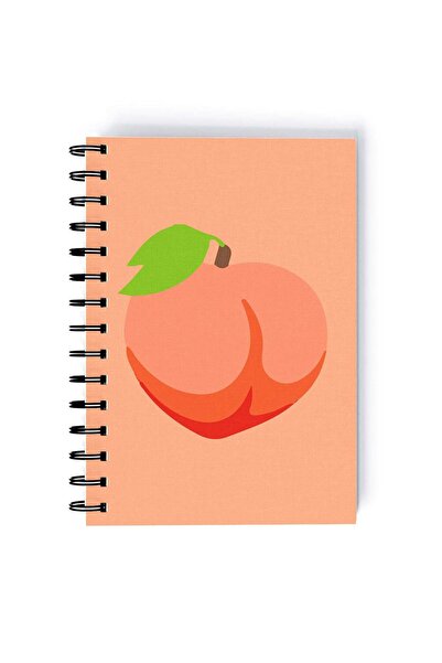 Generic Spiral A5 Notebook Cute Fruits Peach Pink Aesthetics