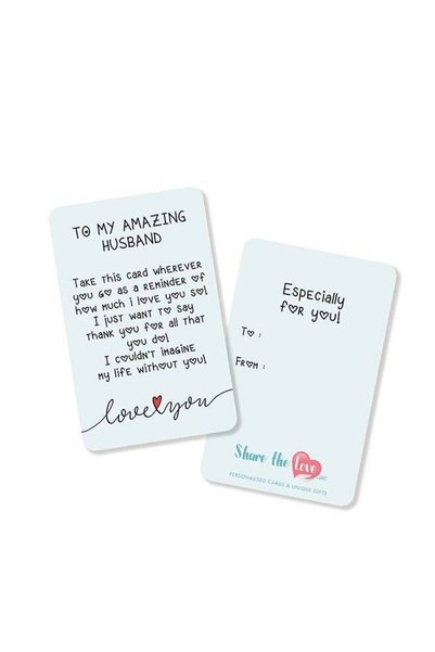 Generic To My Amazing Husband Affection Card – Romantic & Heartfelt Greeting ...