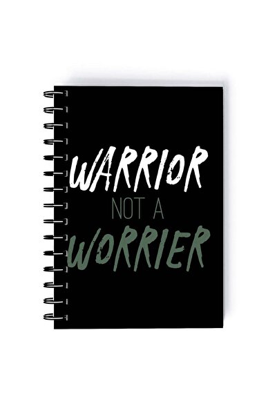 Generic Spiral A5 Notebook Inspirational Quote Motivations Warrior not Worrie...