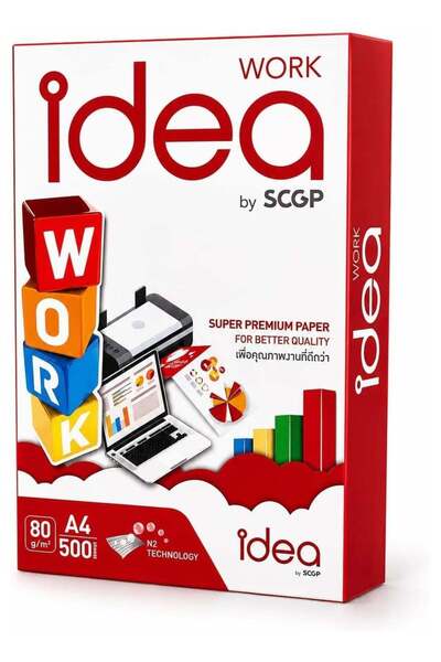Generic Idea Work A4 Copy Paper 80 GSM 500 Sheets, Premium Multipurpose Print...