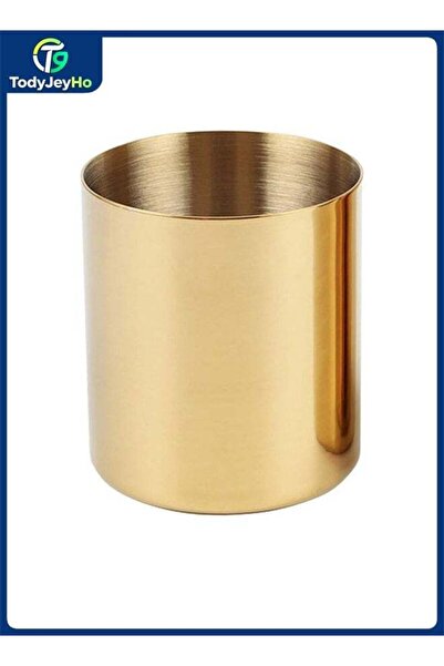 Generic Pencil Cup Holder Desk Organizer, Gold Pen Pot Pen Holder Container D...
