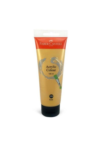Generic Faber-Castell Acrylic Colour Paint 120 Ml Tube Gold, 378381