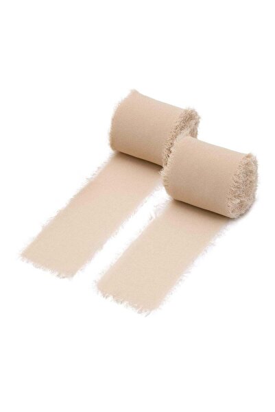 Generic Handmade Fringe Ribbon Bundle 2 Rolls of 4cm x 5m (1.57" x 5.46Yd) Pi...