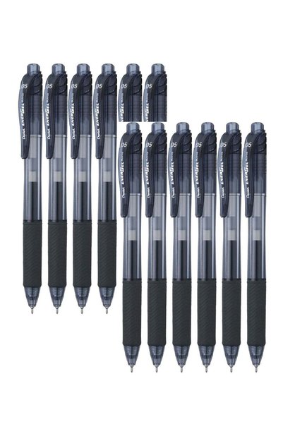 Generic 12-Piece Energel Gel Ink Pen 0.5mm Tip Black Ink
