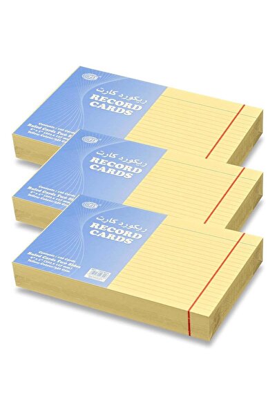 Generic FIS® Ruled Record Cards or Index Cards, Size:8"x5" Inches (203x127mm)...