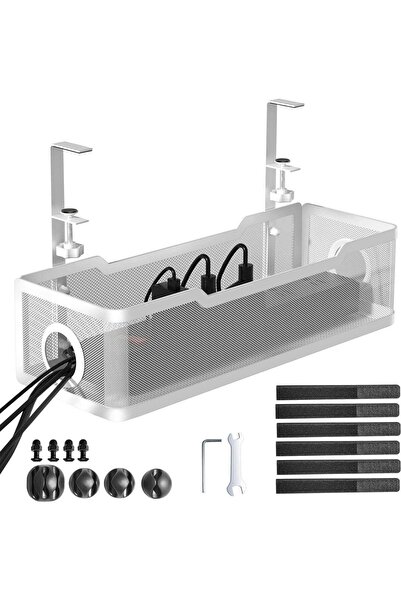 Generic Under Desk Cable Management Tray White, Cable Management Under Desk N...