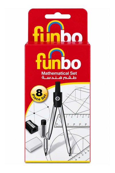 Generic Funbo Maths Set in Metal Box 8-Pieces Set