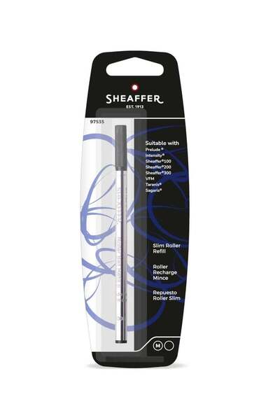 Generic 1-Piece Rollerball Pen Refill Medium Tip Black Ink