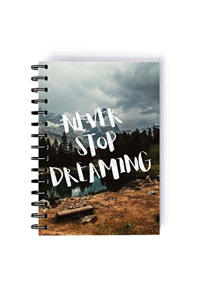 Generic Spiral A5 Notebook Inspirational Quote Motivations Never Stop Dreamin...