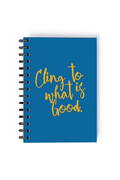 Generic Spiral A5 Notebook Funny Cute Quote Cling to Good Blue Aesthetics