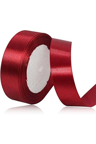 Generic Share the love 24mm Satin Ribbon - 25 Yards Length - Mehroon - Smooth...