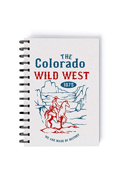 Generic Colorado Design Rectangle Spiral A5 Notebook Multicolour
