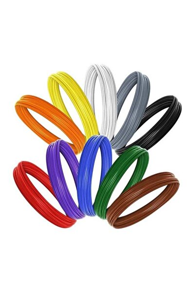 Generic 10 Colors 1.75mm 3D Pen PLA Filament Refill (Random Color,5m Each)