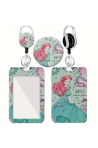 Generic 2in1 Disney The Little Mermaid Ariel Cartoon Design Retractable Zippe...
