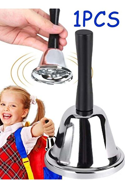 Generic Silver‑Steel Hand Call Bell, Multi‑purpose Service Ring Bell, Alarm B...