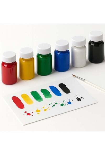 Generic 6-Color Watercolor Paint Set with Nylon Brush – Non-Toxic, Washable A...