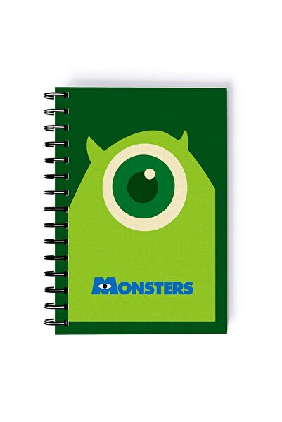 Generic Cartoon Design Mike Printed Spiral A5 Notebook Yellow/White/Blue
