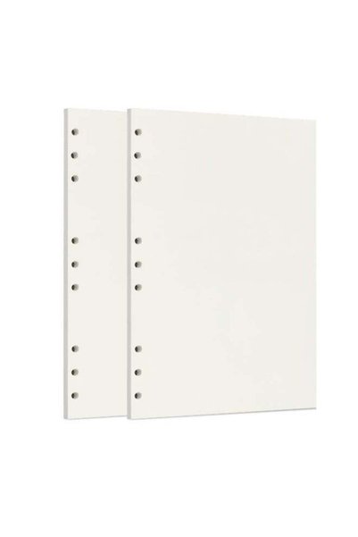 Generic Zelten 2 Pack B5 90 Sheets/180 Pages Blank Loose Leaf Punched Paper R...