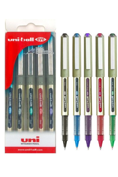 Generic 5-Piece Eye Fine Roller Pen Multicolour