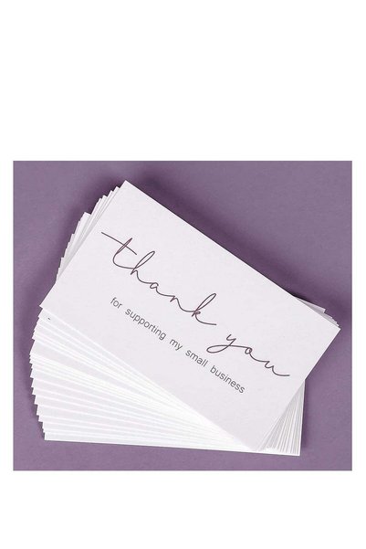 Generic 200 Thank you Cards, Thank You For Supporting My Small Business Cards...