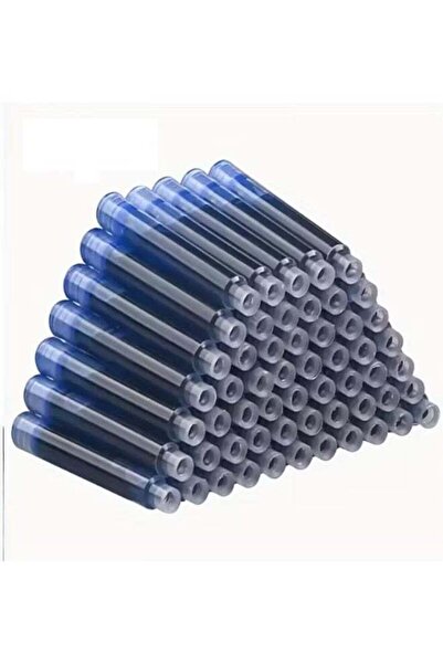 Generic 50-Pack Fountain Pen Ink Cartridges Set for Fountain Pen Fine Nib, Sm...